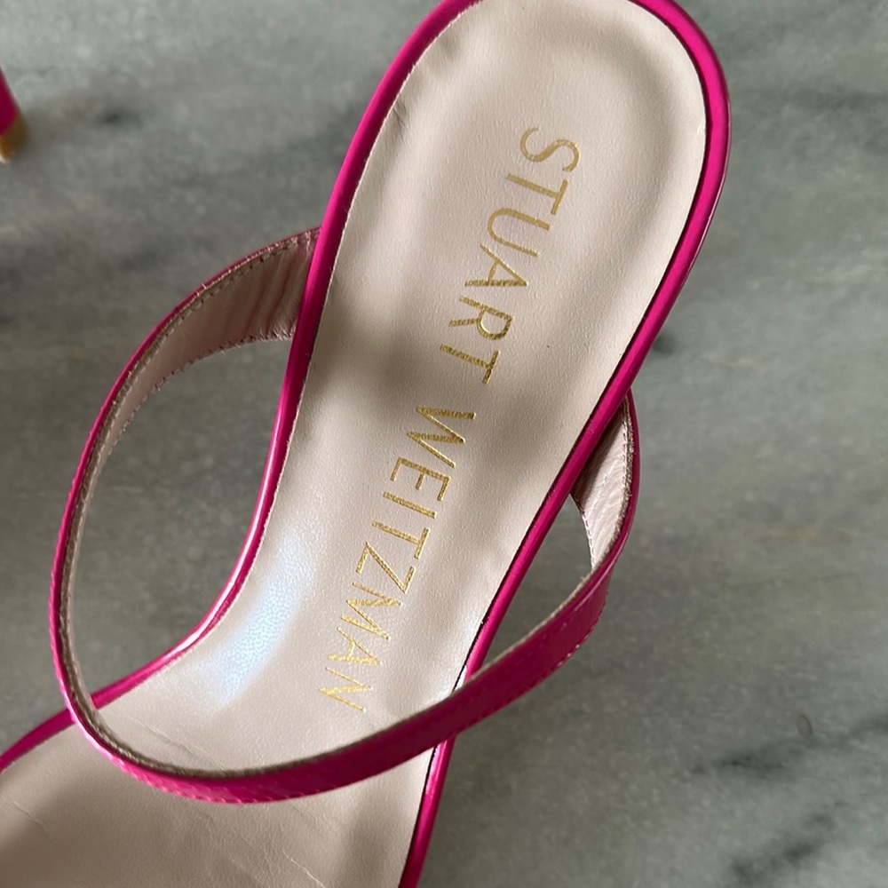 Stuart Weitzman Aleena 75 Patent Hot Pink Size 6 - Picture 7 of 16